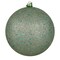 6 in. Gray Mint Sequin Ball Drilled - Bag of 4